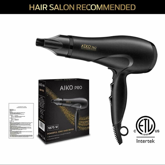 AIKO PRO 1875 W Negative Ionic Professional Fast Dryer Hair Dryer - Picture 4 of 7